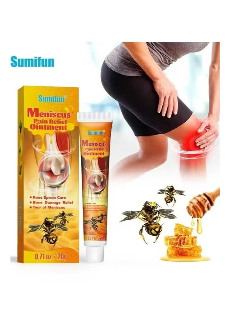 Meniscus Pain Relief Ointment - Neck, Shoulder, Back, Hip, Joint, Muscle, Knee, Feet Pain Relief, Muscle Pain Relief Cream, Pain Relief Spray 1 Bee Venom Cream Bee Venom Cream for Joints Bee Venom Ointment Arnica Bee Venom Ointment Knee Spray Pain Cream Back Pain Cream Bee Venom Spray Ointment for Hand Pain Bee Venom Ointment for Joints